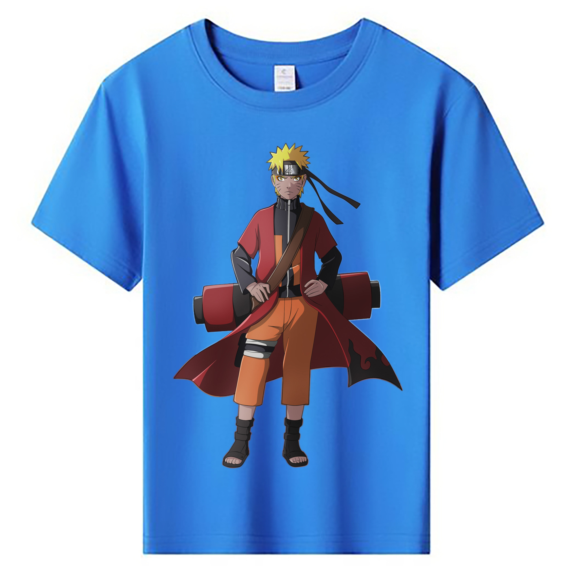 （画像用） NARUTO -ナルト- うずまき ナルト Uzumaki Naruto 綿100％キッズTシャツ（フロントプリント）